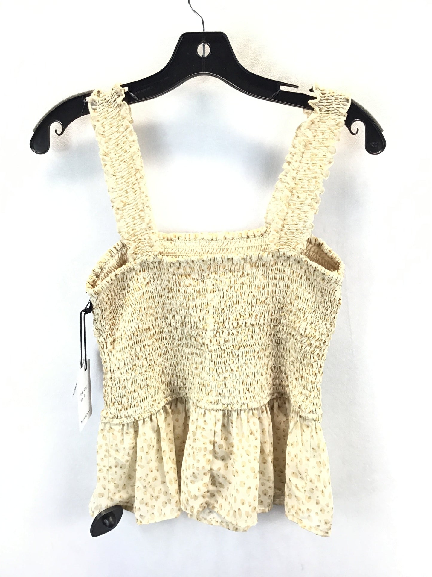 Top Sleeveless By Japna In Beige, Size: M