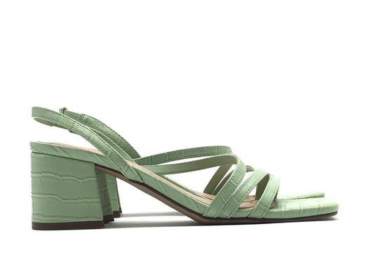 Green Shoes Heels Block Unisa, Size 6