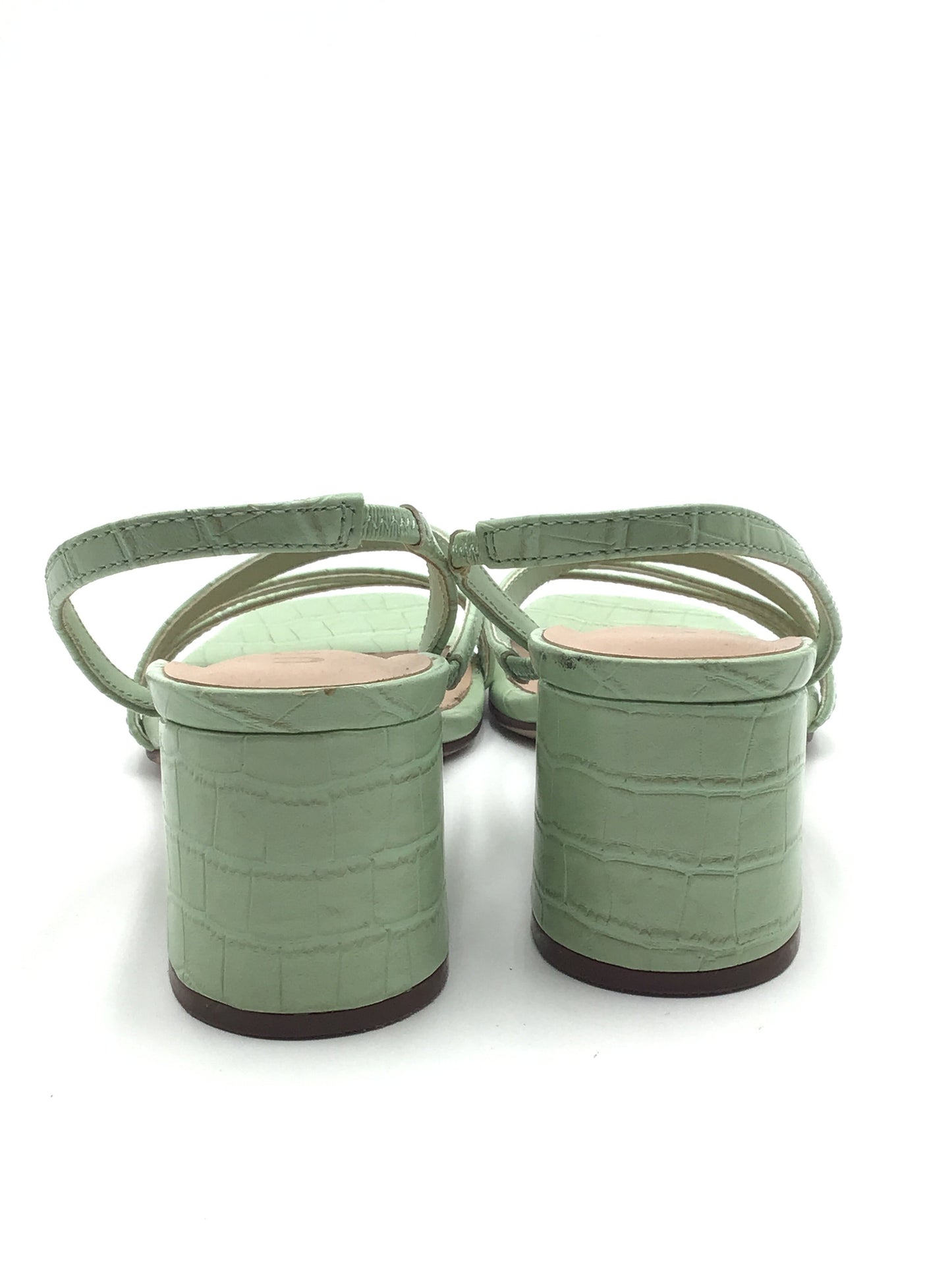 Green Shoes Heels Block Unisa, Size 6