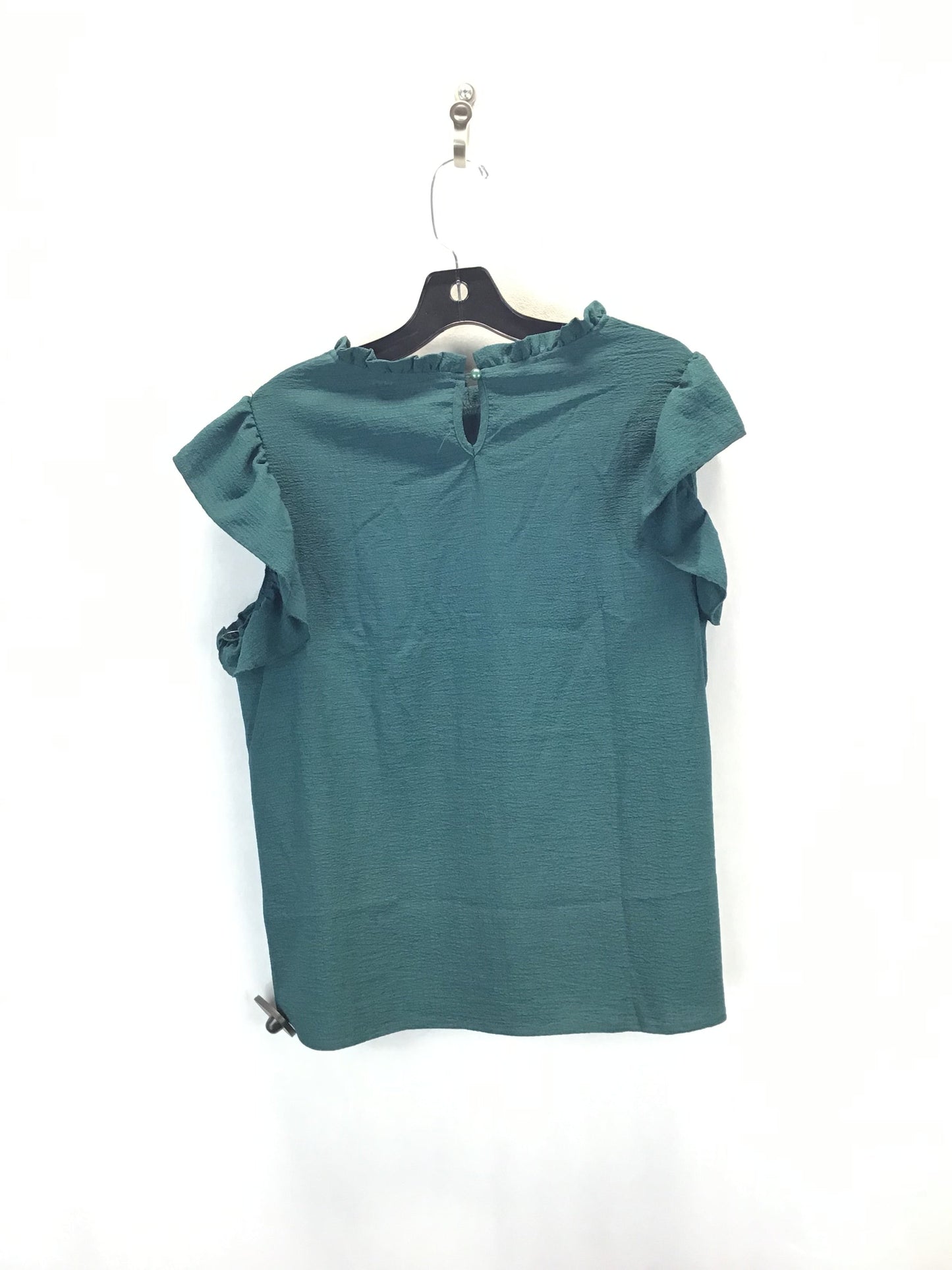 Top Short Sleeve By Shein In Green, Size: L