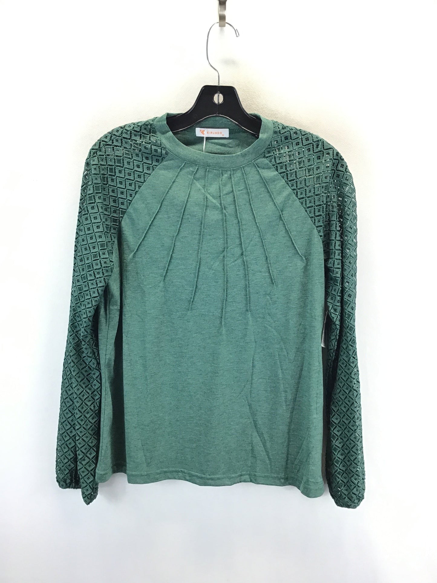 Top Long Sleeve By Clothes Mentor In Green, Size: M