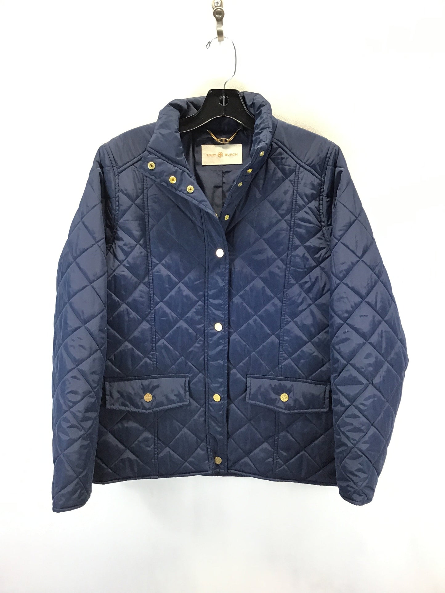 Jacket Designer By Tory Burch In Navy, Size: M