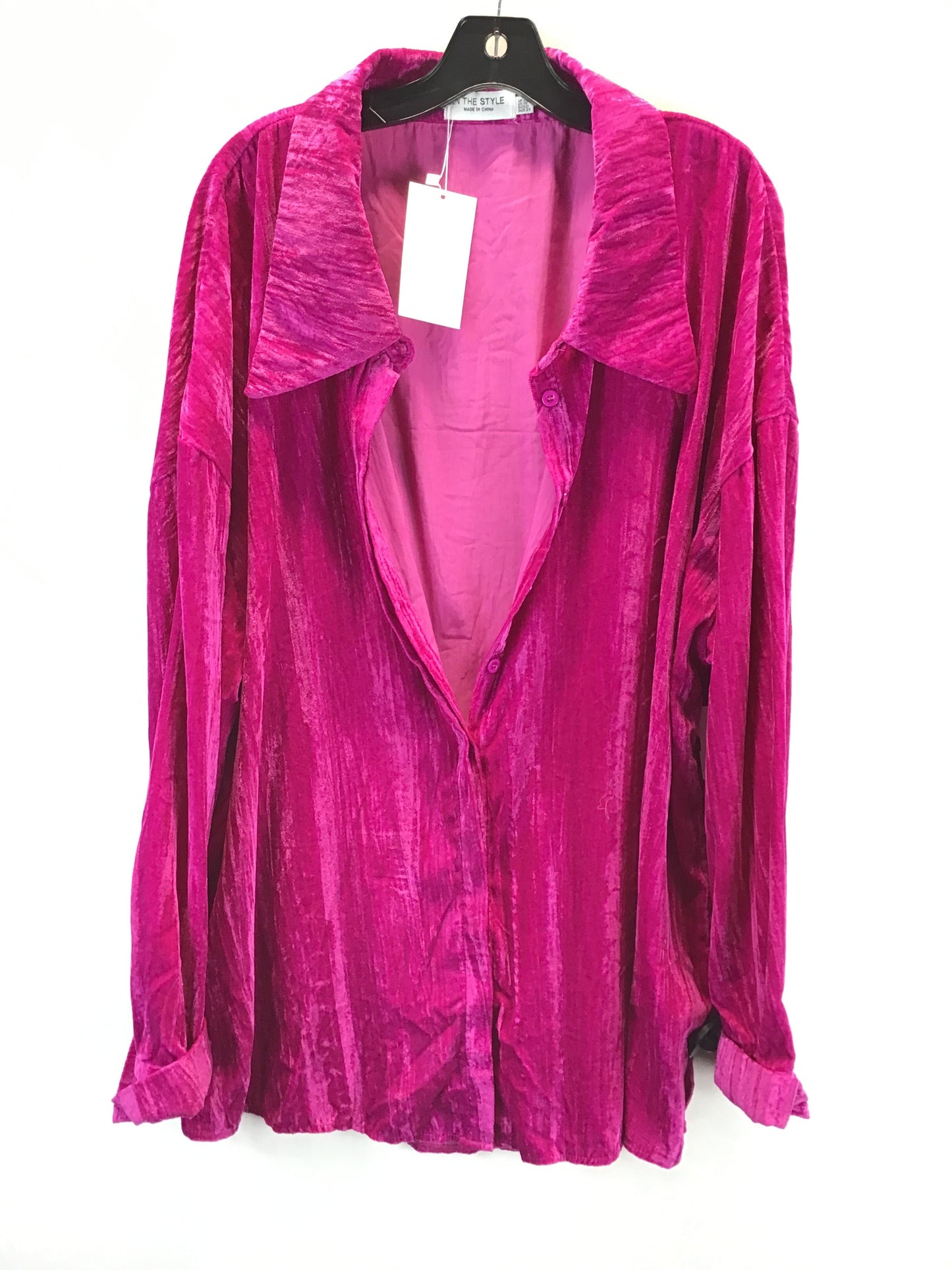 Top Long Sleeve By Clothes Mentor In Pink, Size: 18