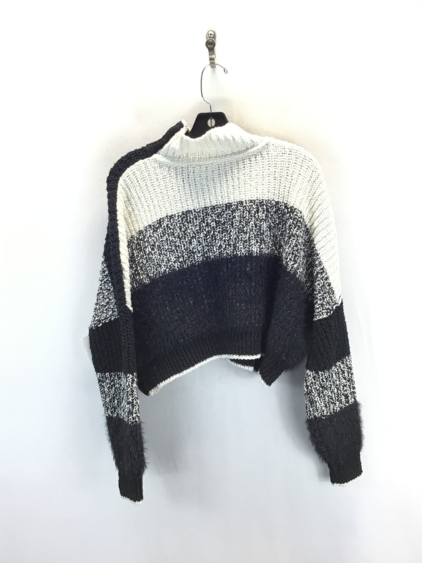 Sweater By Free People In Black & White, Size: S