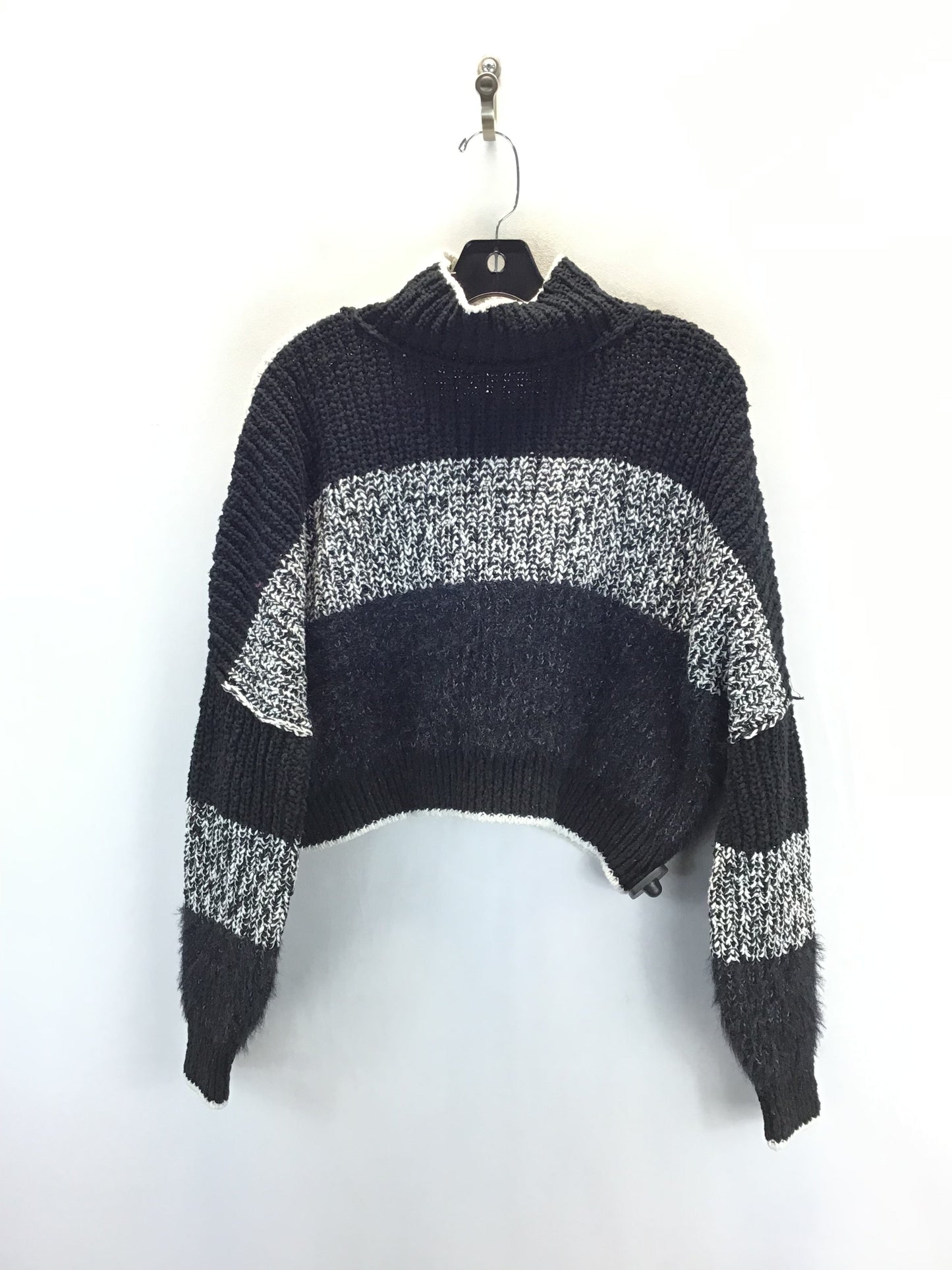 Sweater By Free People In Black & White, Size: S