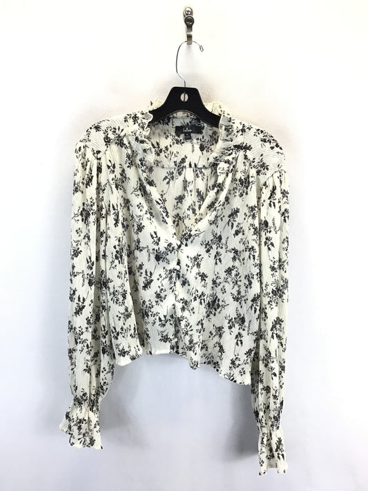 Top Long Sleeve By Lulus In Floral Print, Size: M