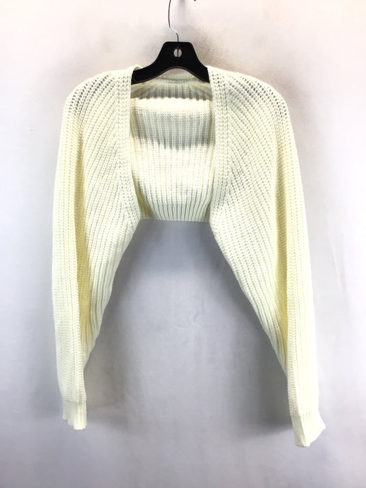 Sweater Cardigan By Shein In Cream, Size: S