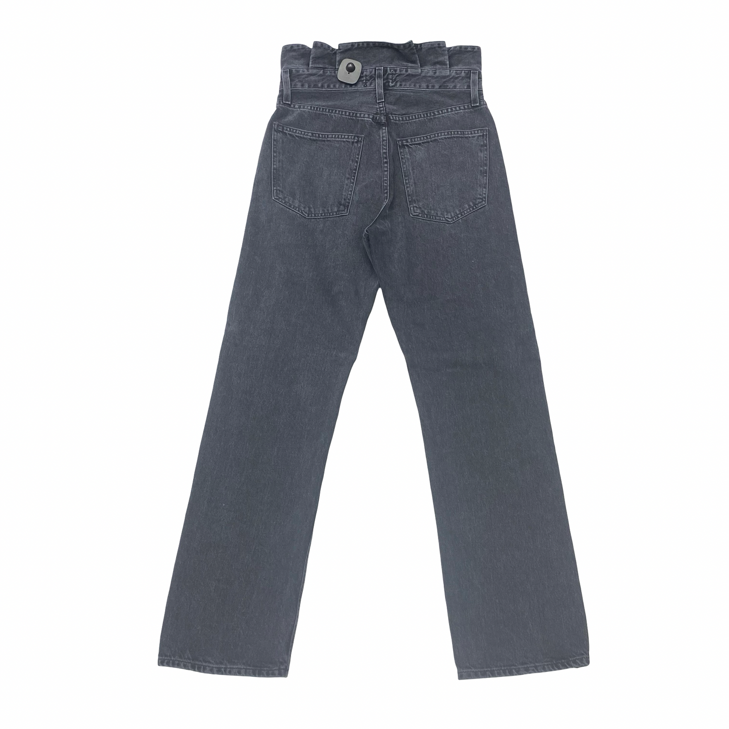 Jeans Straight By Agolde In Black Denim, Size:2