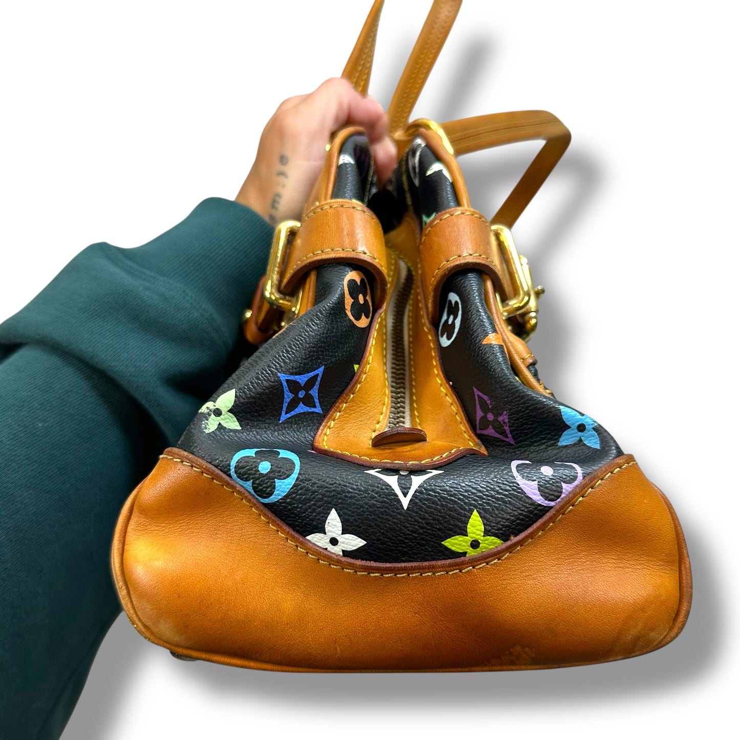 Multi color Handbag Luxury Designer By Louis Vuitton, Size: Medium