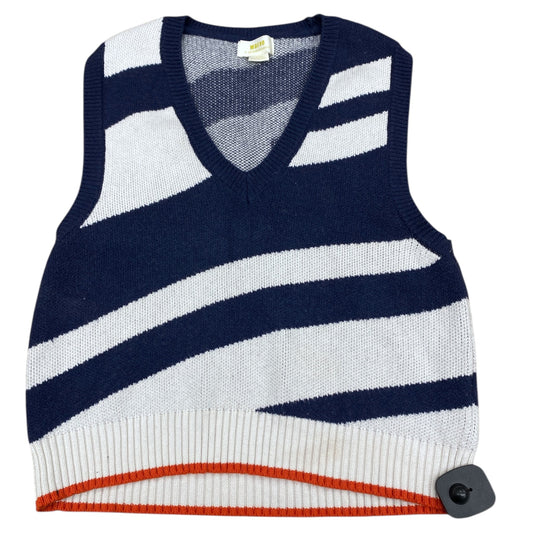 Sweater Ss By Maeve In Blue & White, Size:M