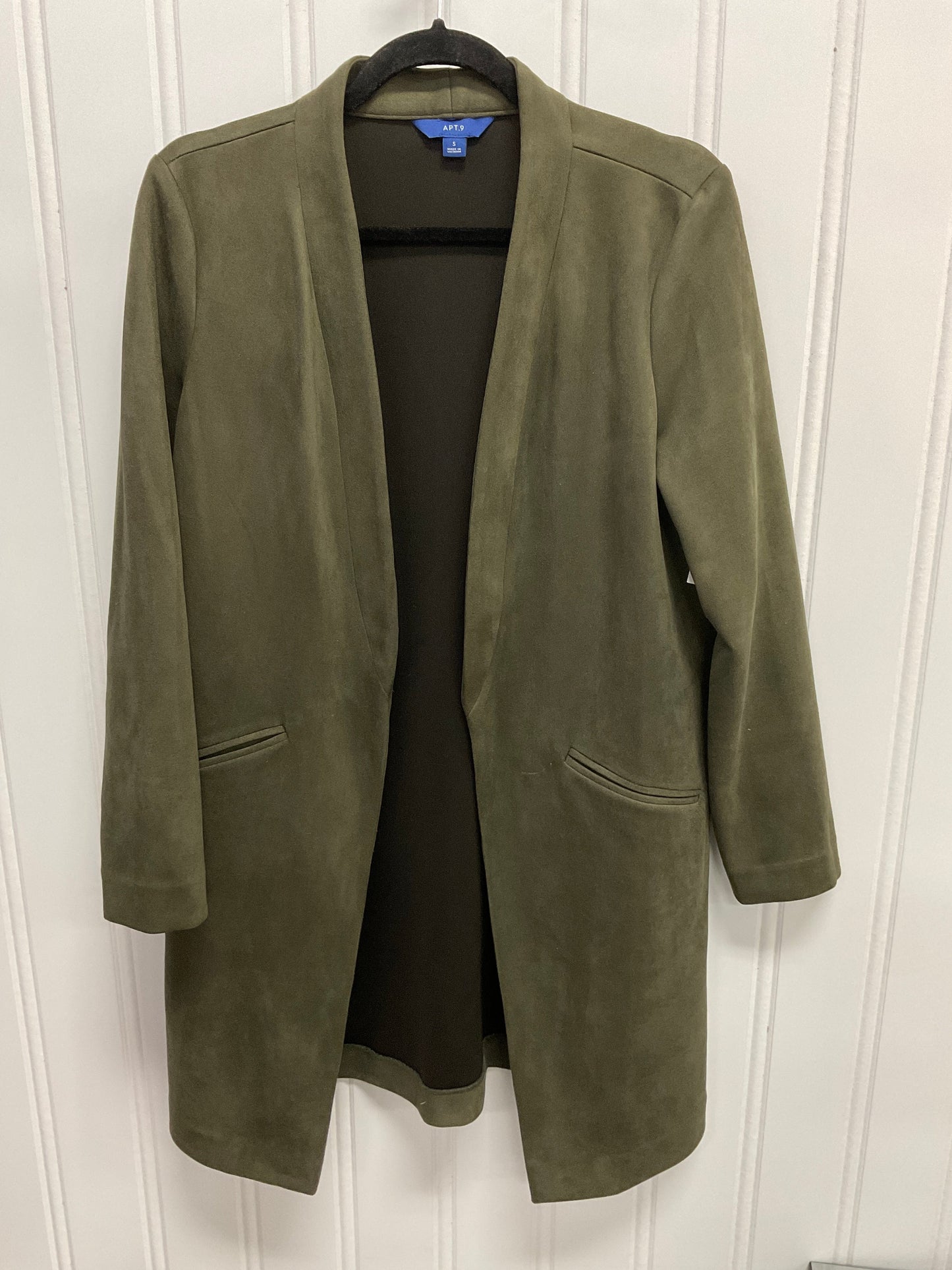 Jacket Faux Fur & Sherpa By Apt 9 In Green, Size:S