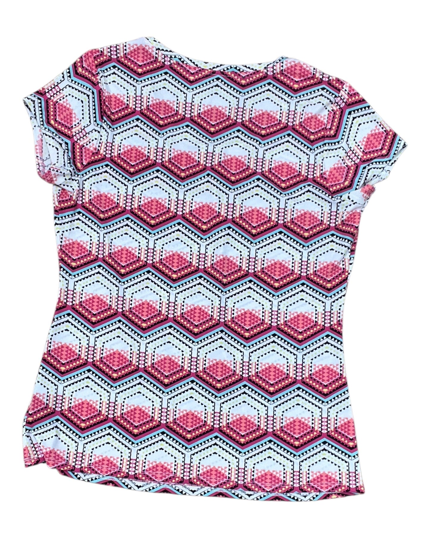 Top Ss By Worthington In Pink & White, Size:L