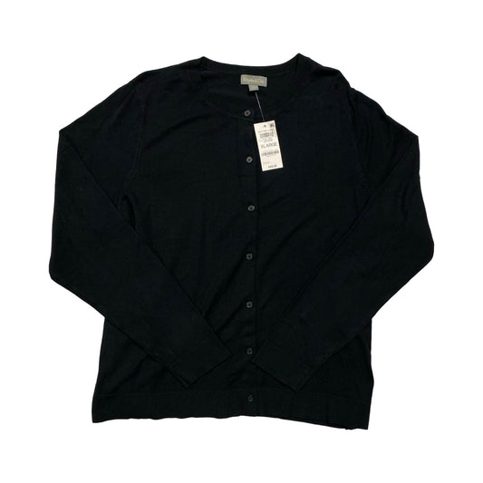 Sweater Cardigan By Style And Company In Black, Size:Xl