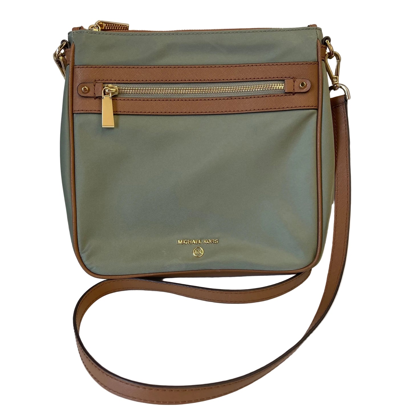 Crossbody Designer By Michael Kors In Green, Size:Medium