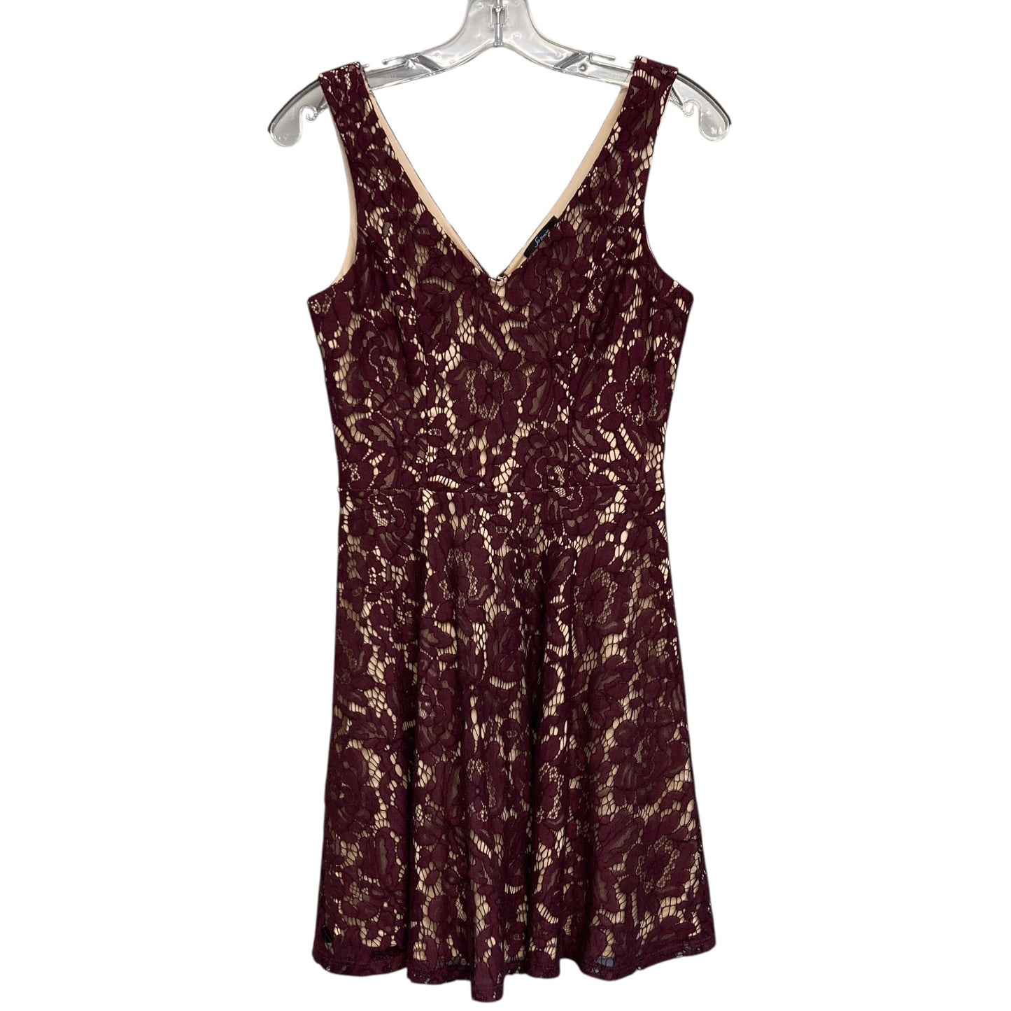 Dress Party Short By Soprano In Maroon, Size:S