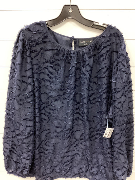 Top Ls By Lane Bryant In Navy, Size:3X