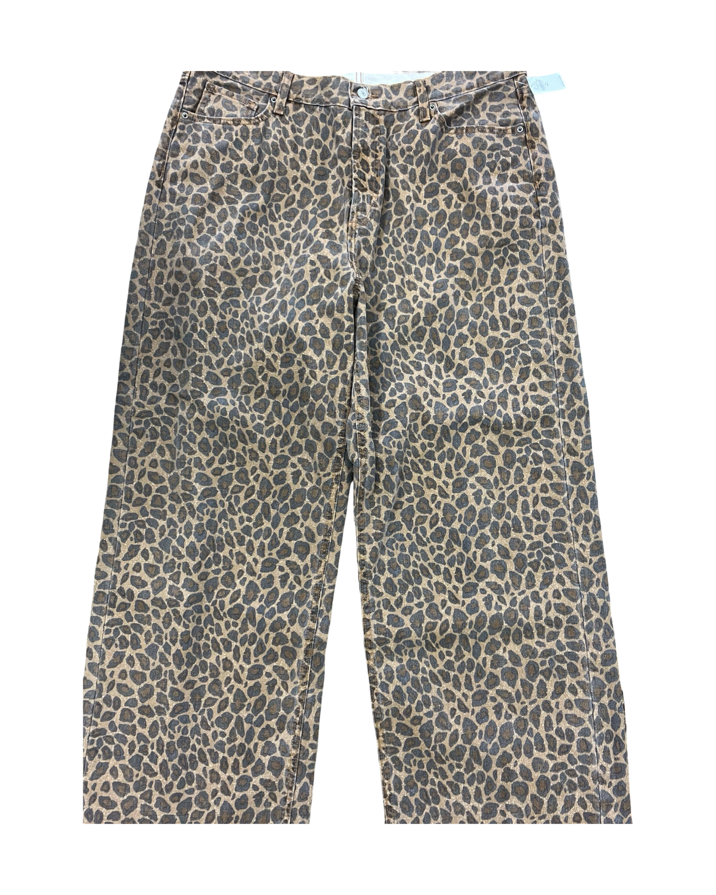 Jeans Wide Leg By Old Navy In Animal Print, Size:18