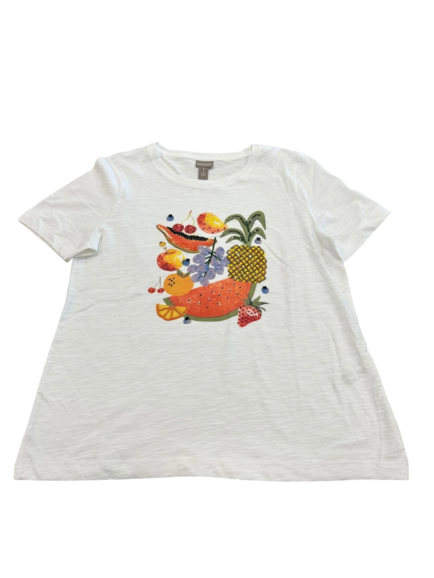 Top Ss By Chicos In White, Size:M