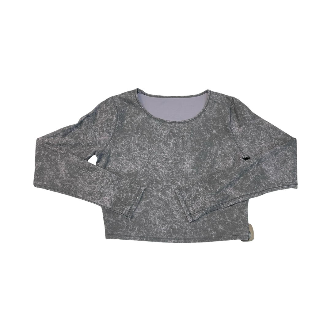Athletic Top Ls Crewneck By Lululemon In Purple, Size:12