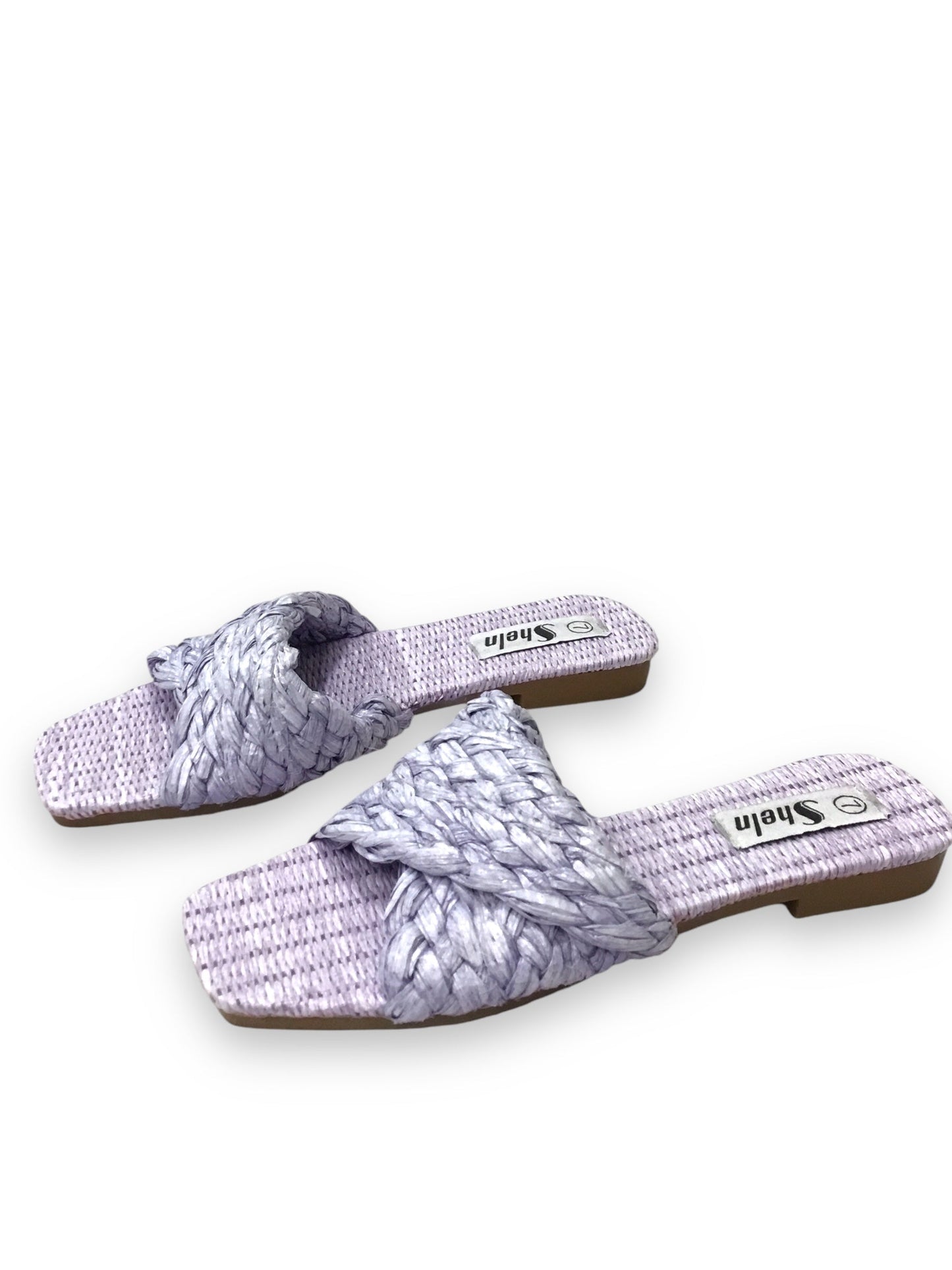 Sandals Flats By Shein In Purple, Size: 7