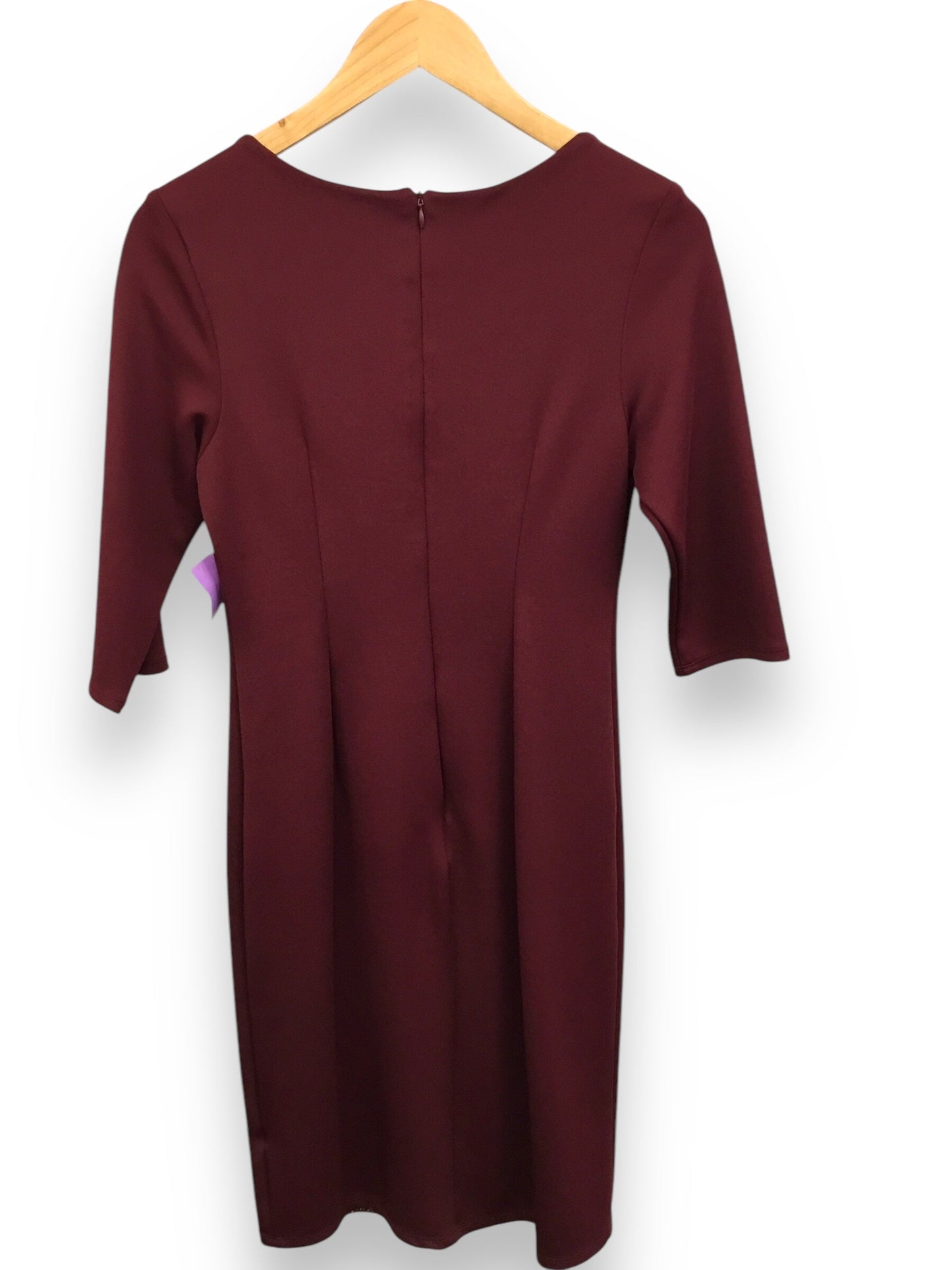 Dress Casual Midi By Clothes Mentor In Burgundy, Size: 6