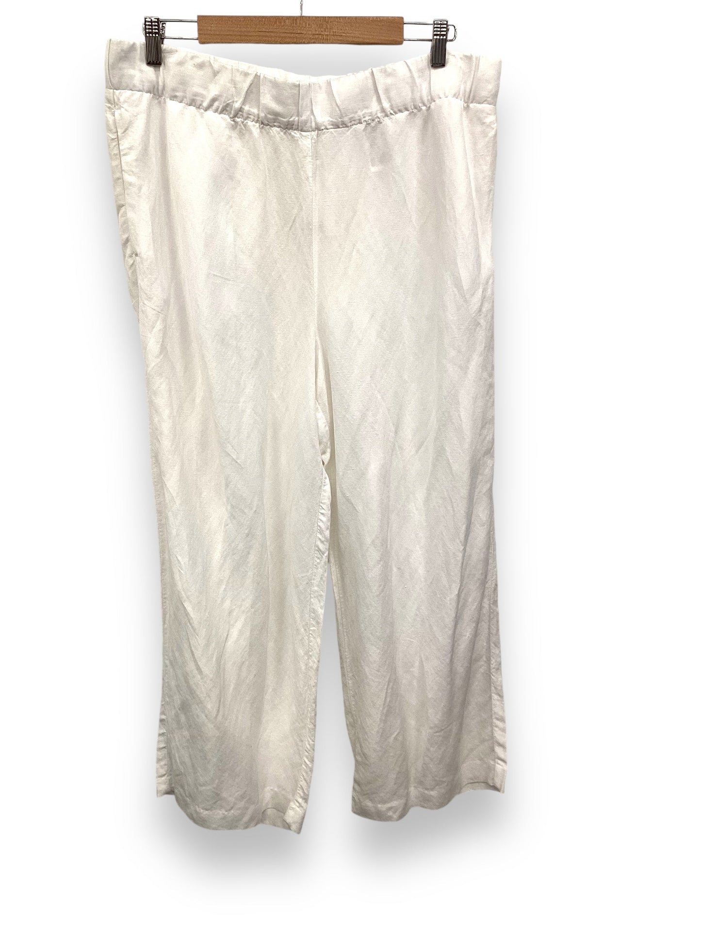 Pants Linen By H&m In White, Size: L