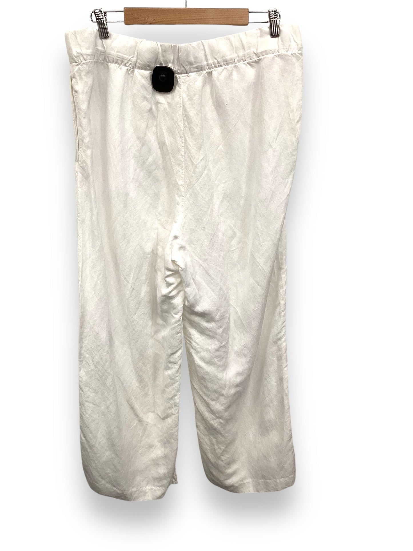 Pants Linen By H&m In White, Size: L