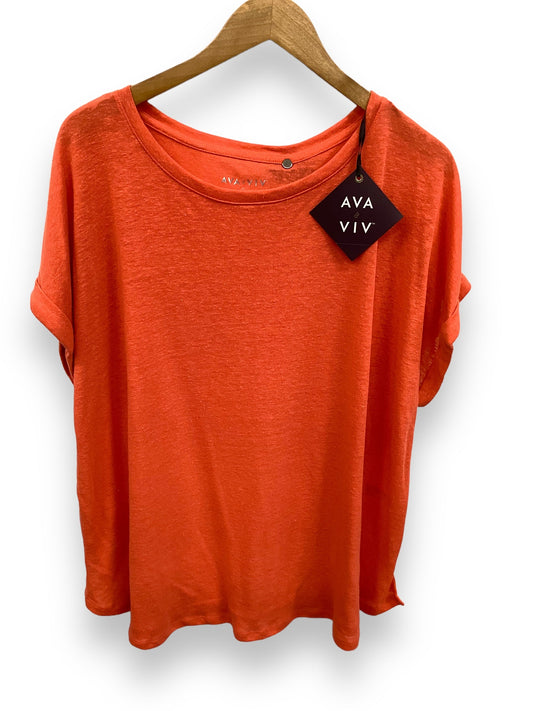 Top Short Sleeve Basic By Ava & Viv  Size: 2x