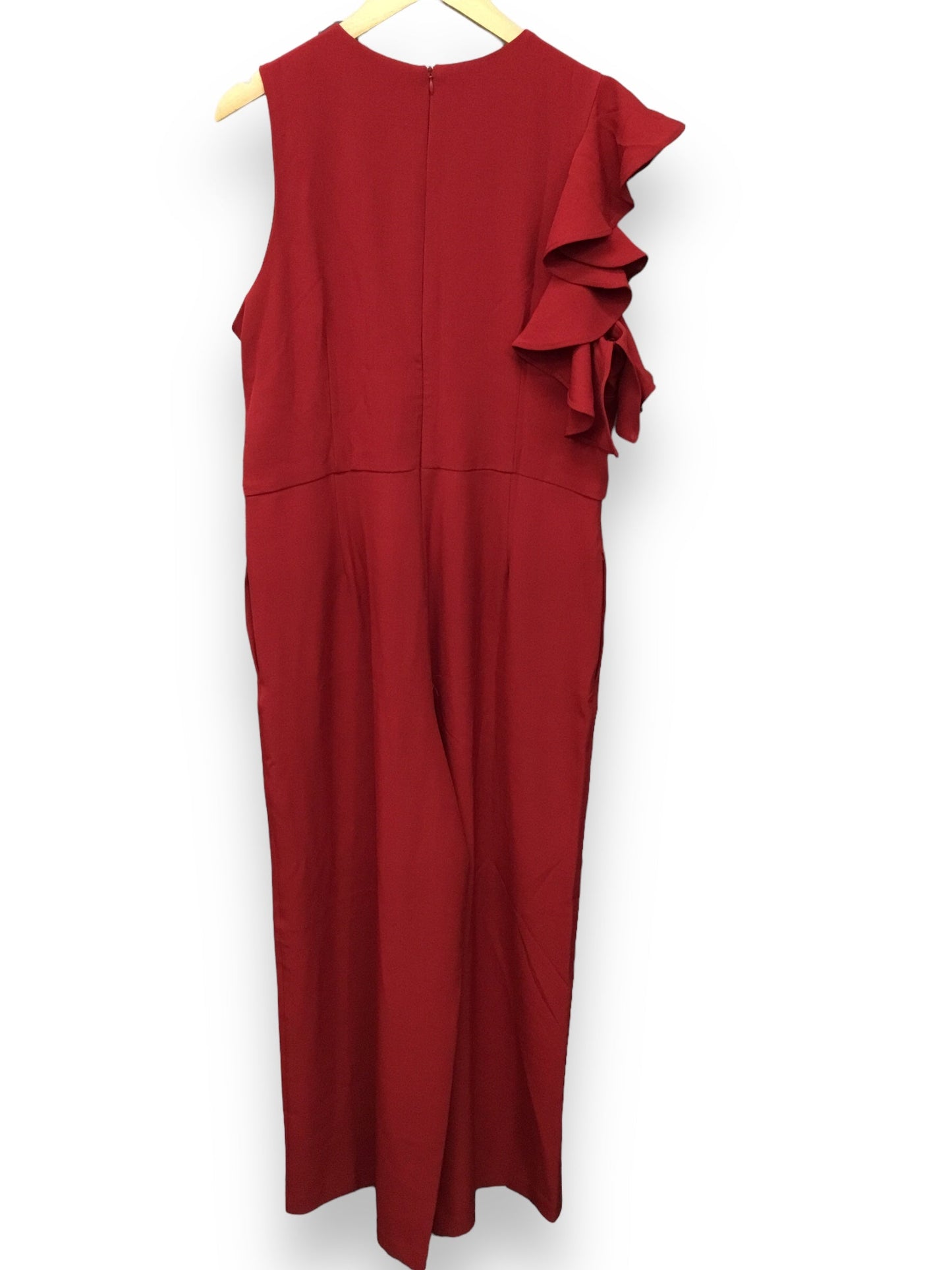 Jumpsuit By Clothes Mentor In Red, Size: 16