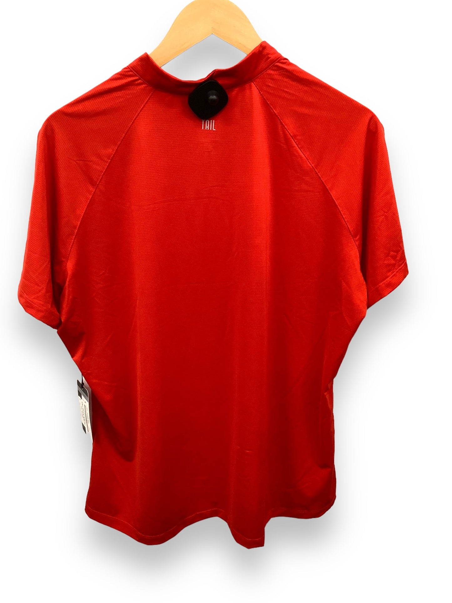Red Top Short Sleeve Tail, Size Xxl