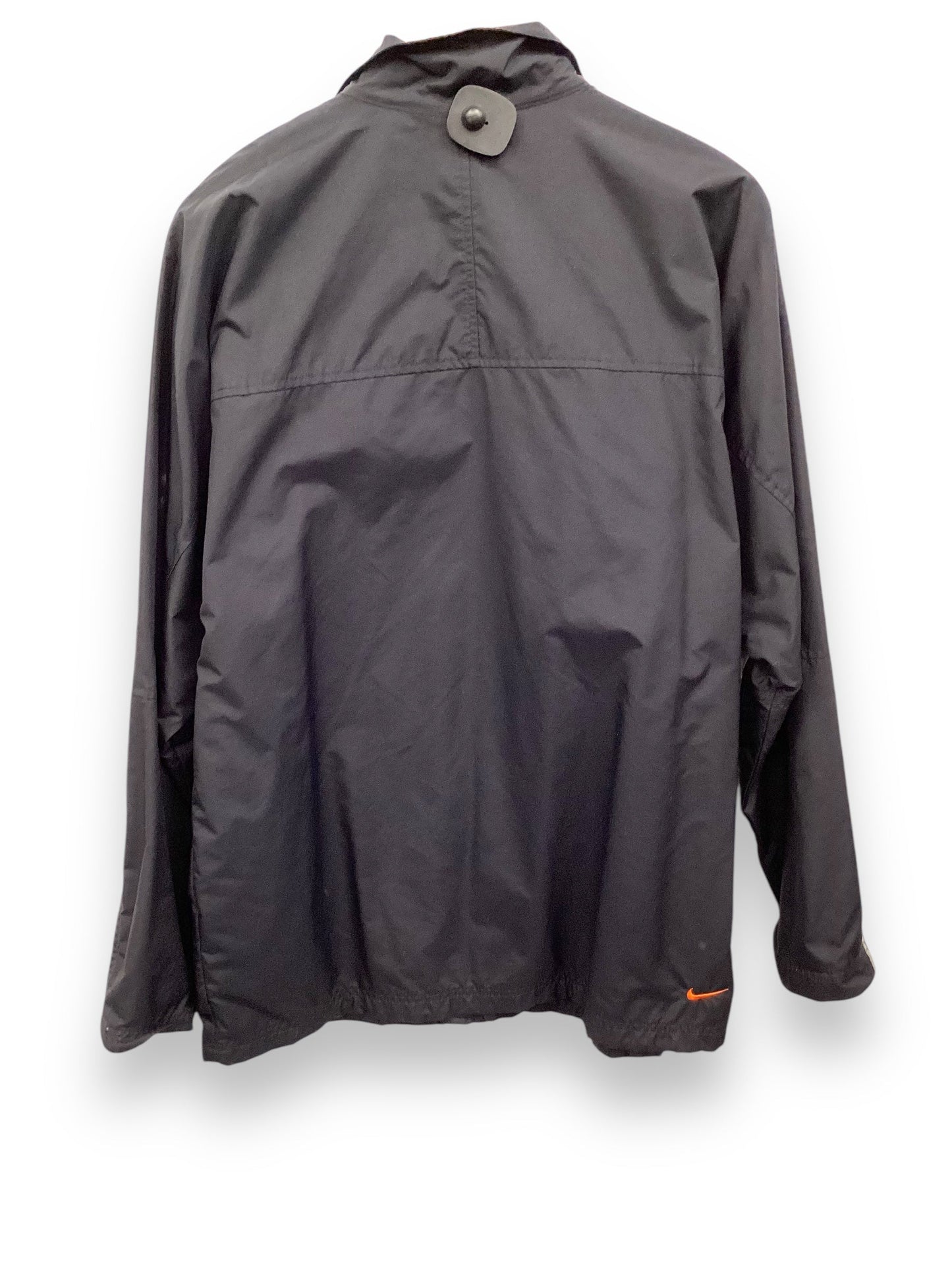 Jacket Windbreaker By Nike In Black, Size: M