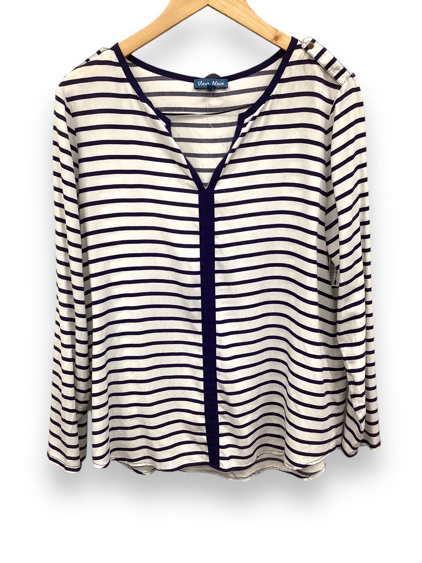 Top Long Sleeve By Clothes Mentor In Blue, Size: L