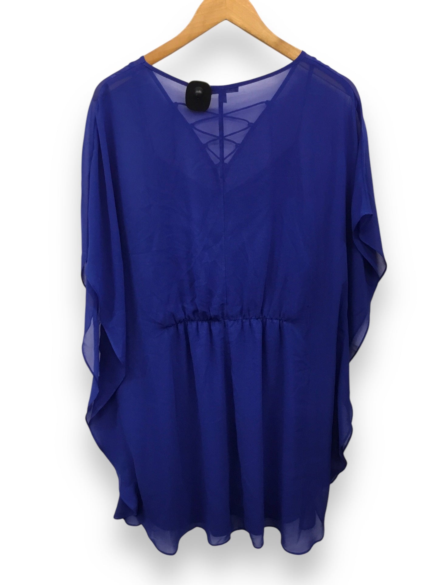 Dress Casual Short By Express In Blue, Size: L