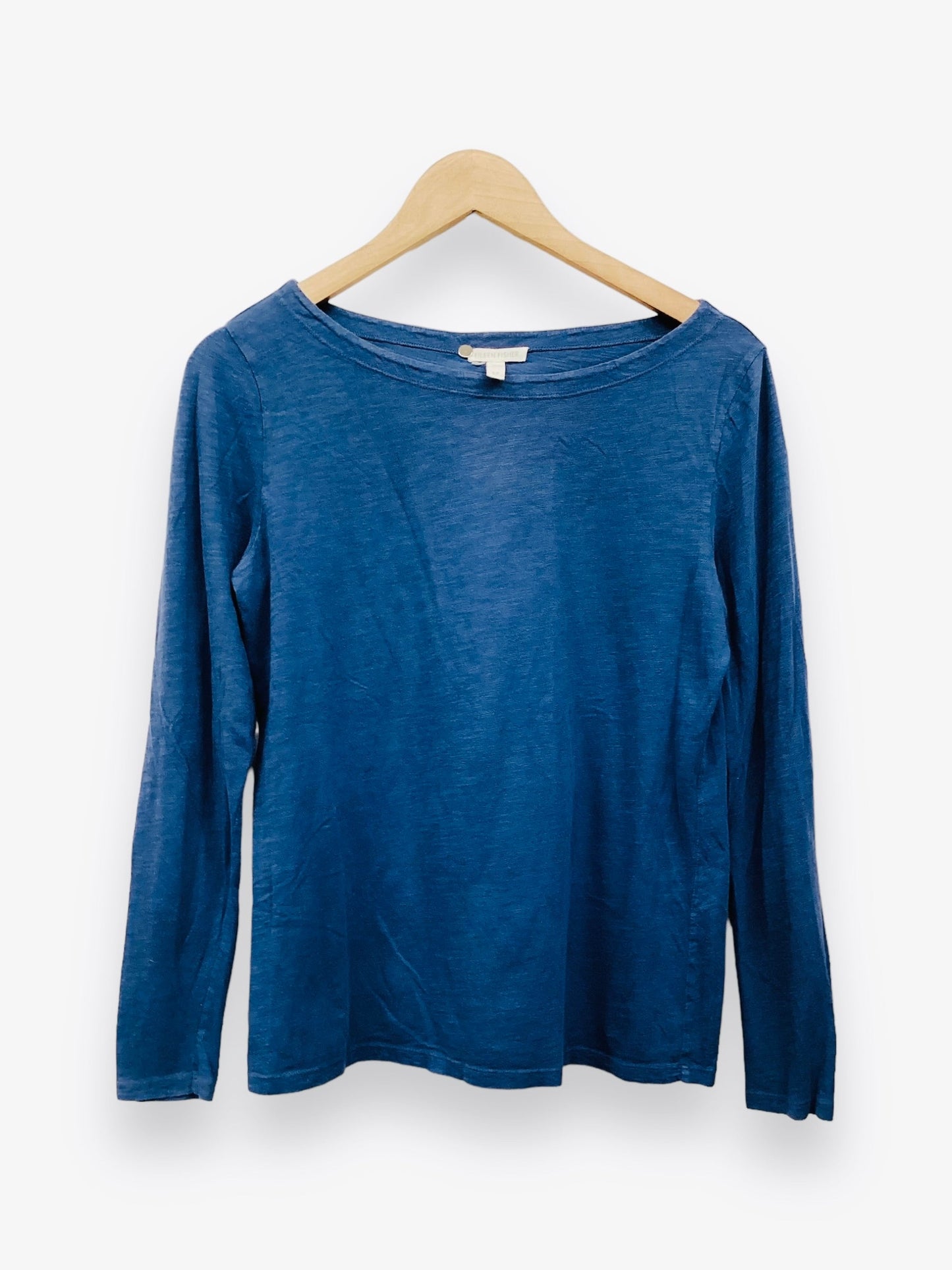 Blue Top Long Sleeve Eileen Fisher, Size S