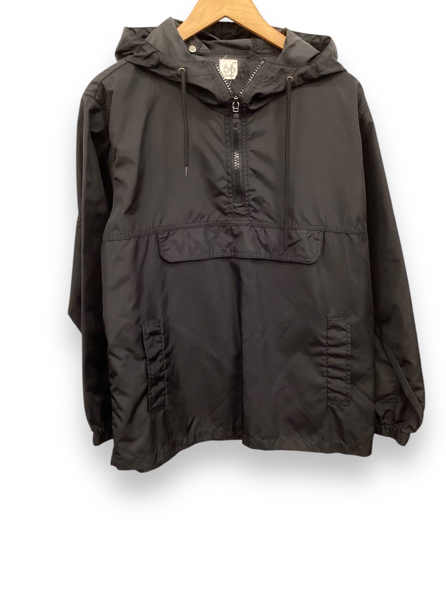 Jacket Windbreaker By Clothes Mentor In Black, Size: M