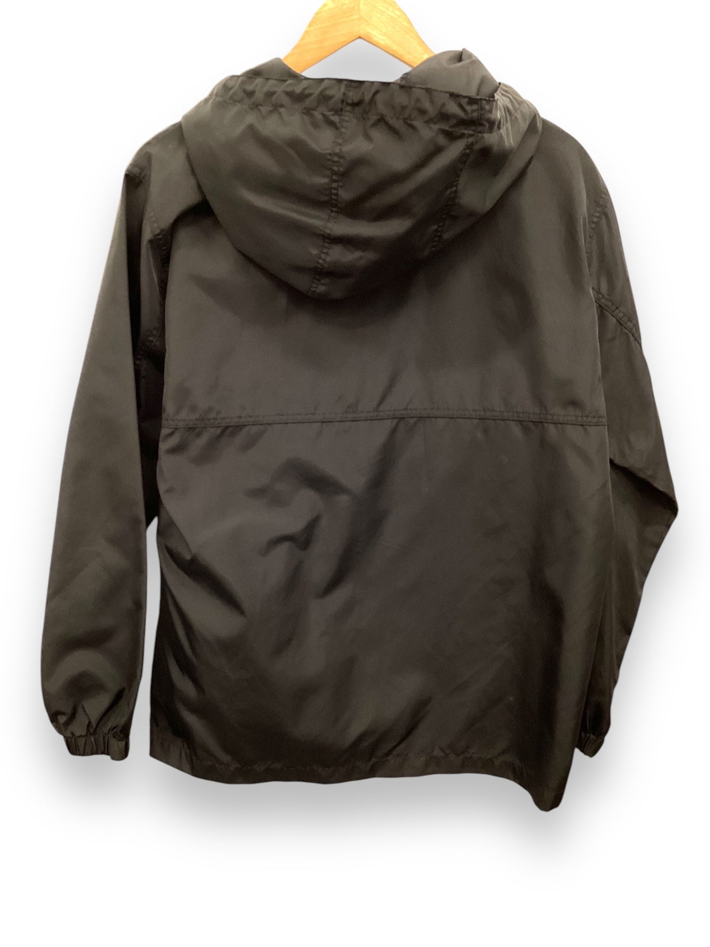 Jacket Windbreaker By Clothes Mentor In Black, Size: M