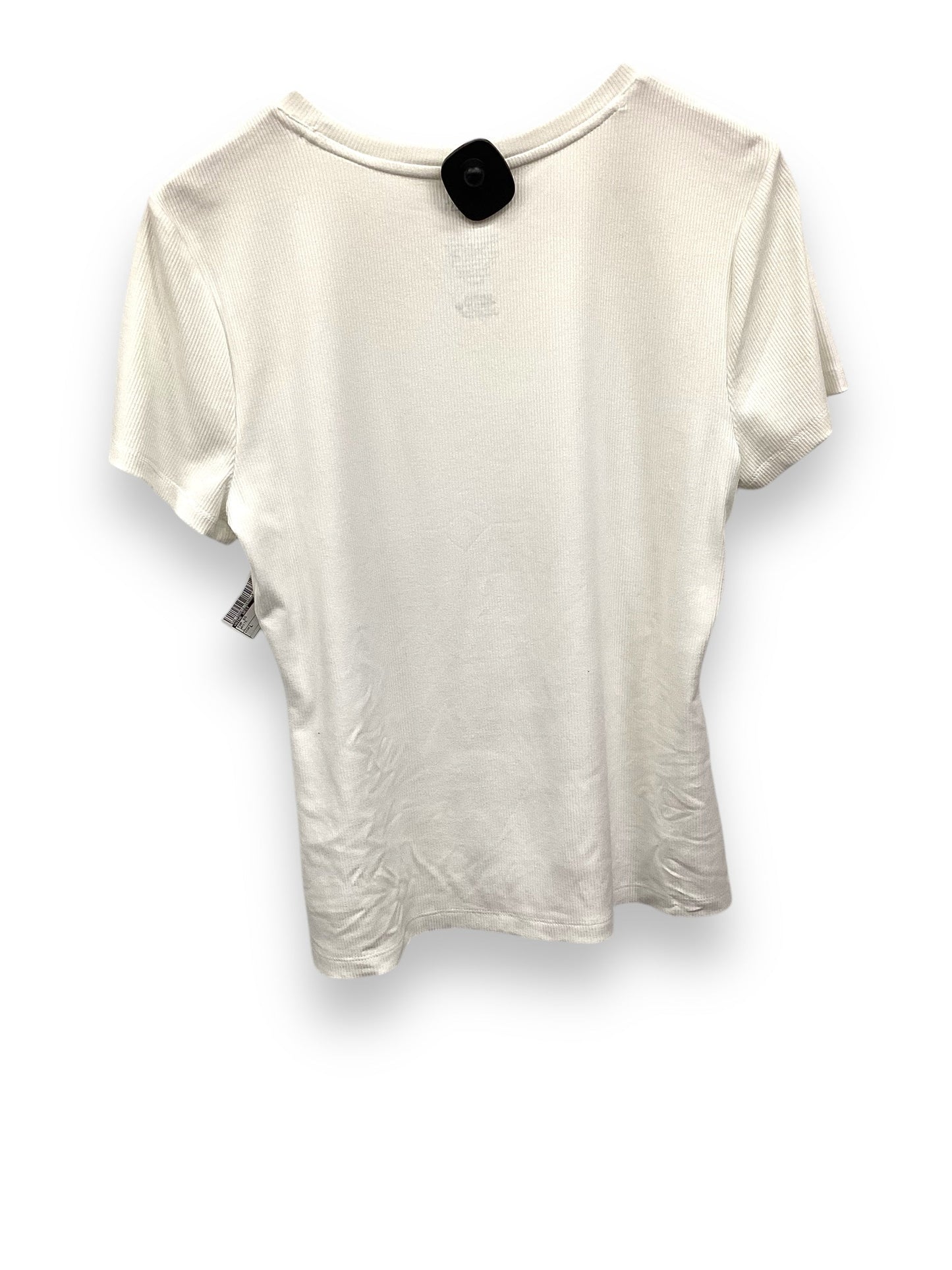 Top Short Sleeve By Nine West In White, Size: L