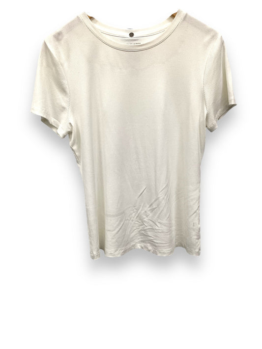 Top Short Sleeve By Nine West In White, Size: L