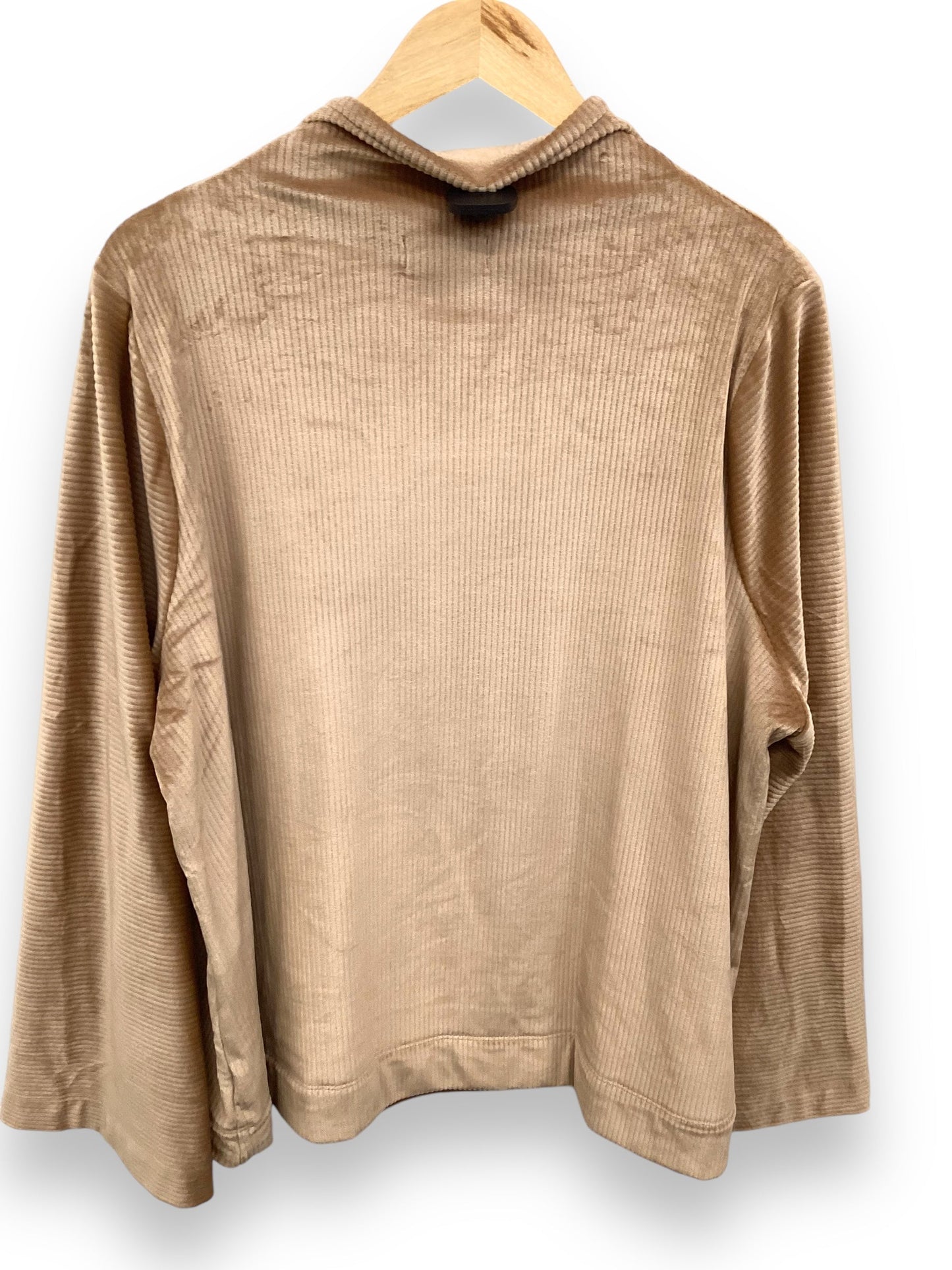 Top Long Sleeve Basic By Lane Bryant In Tan, Size: 22