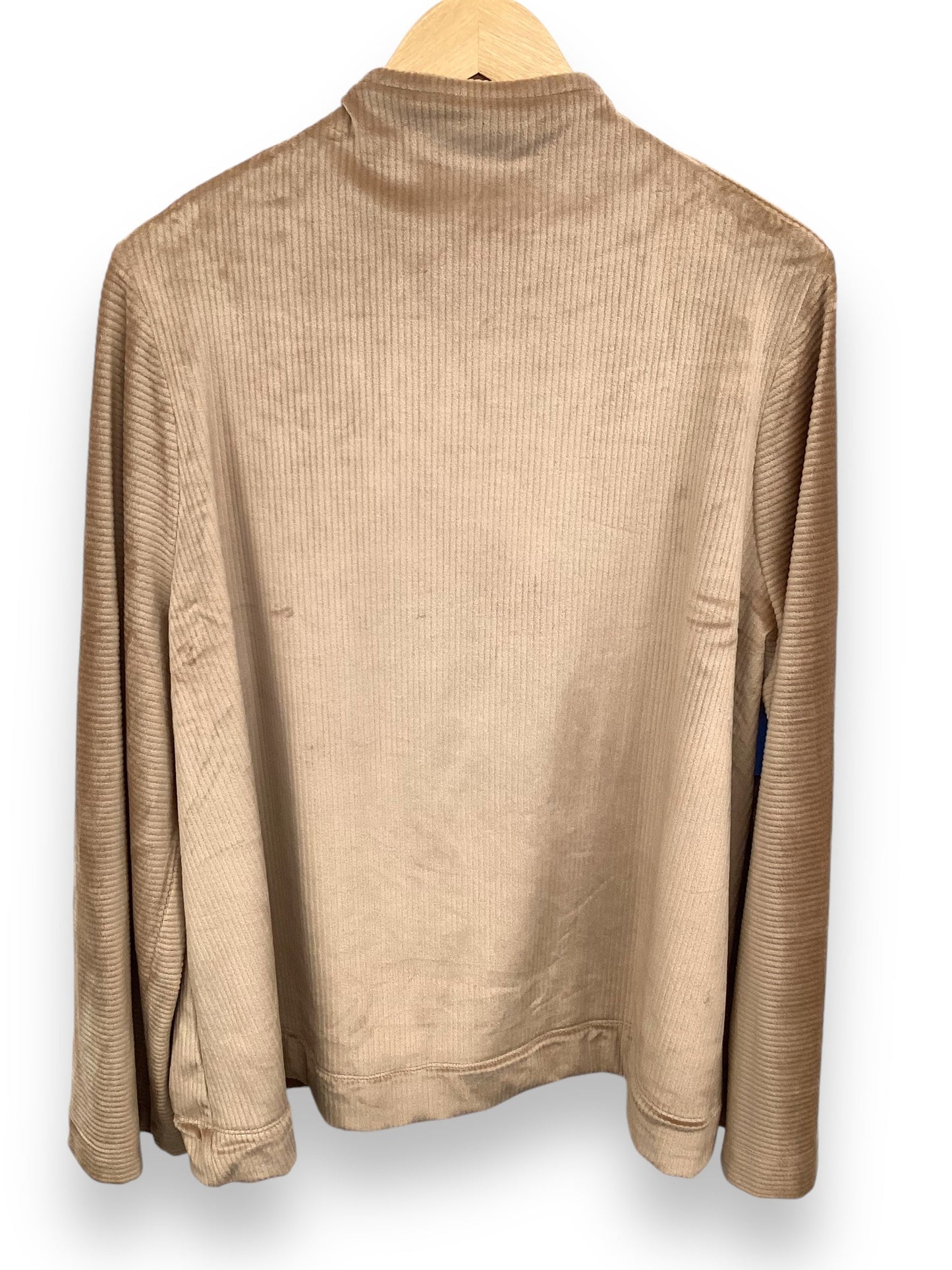 Top Long Sleeve Basic By Lane Bryant In Tan, Size: 22