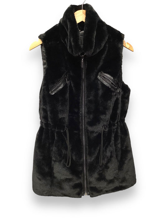 Vest Faux Fur & Sherpa By White House Black Market In Black, Size: L