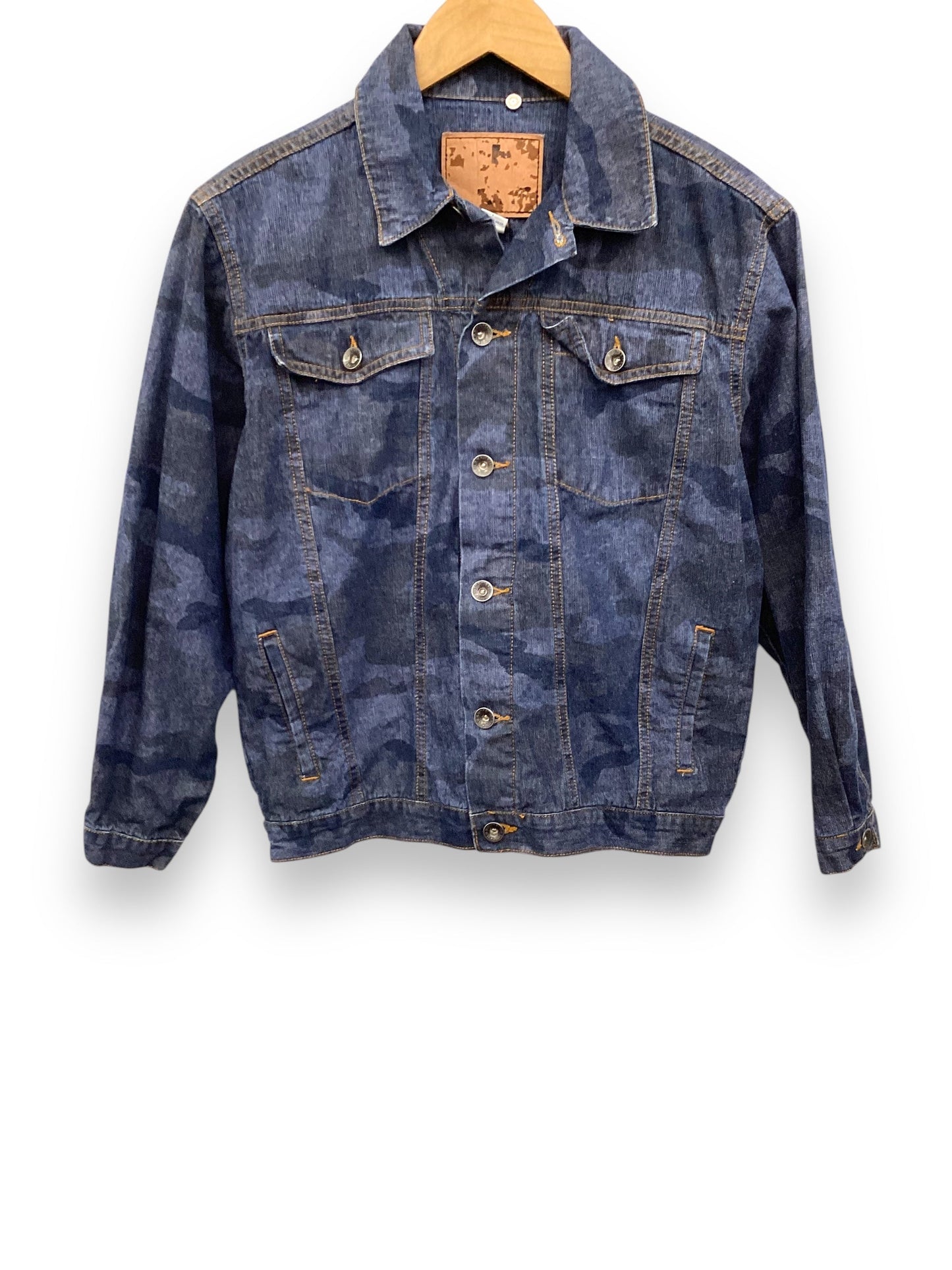 Jacket Denim By Clothes Mentor In Blue, Size: 12