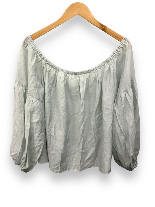 Top Long Sleeve By Express In Green, Size: Xl