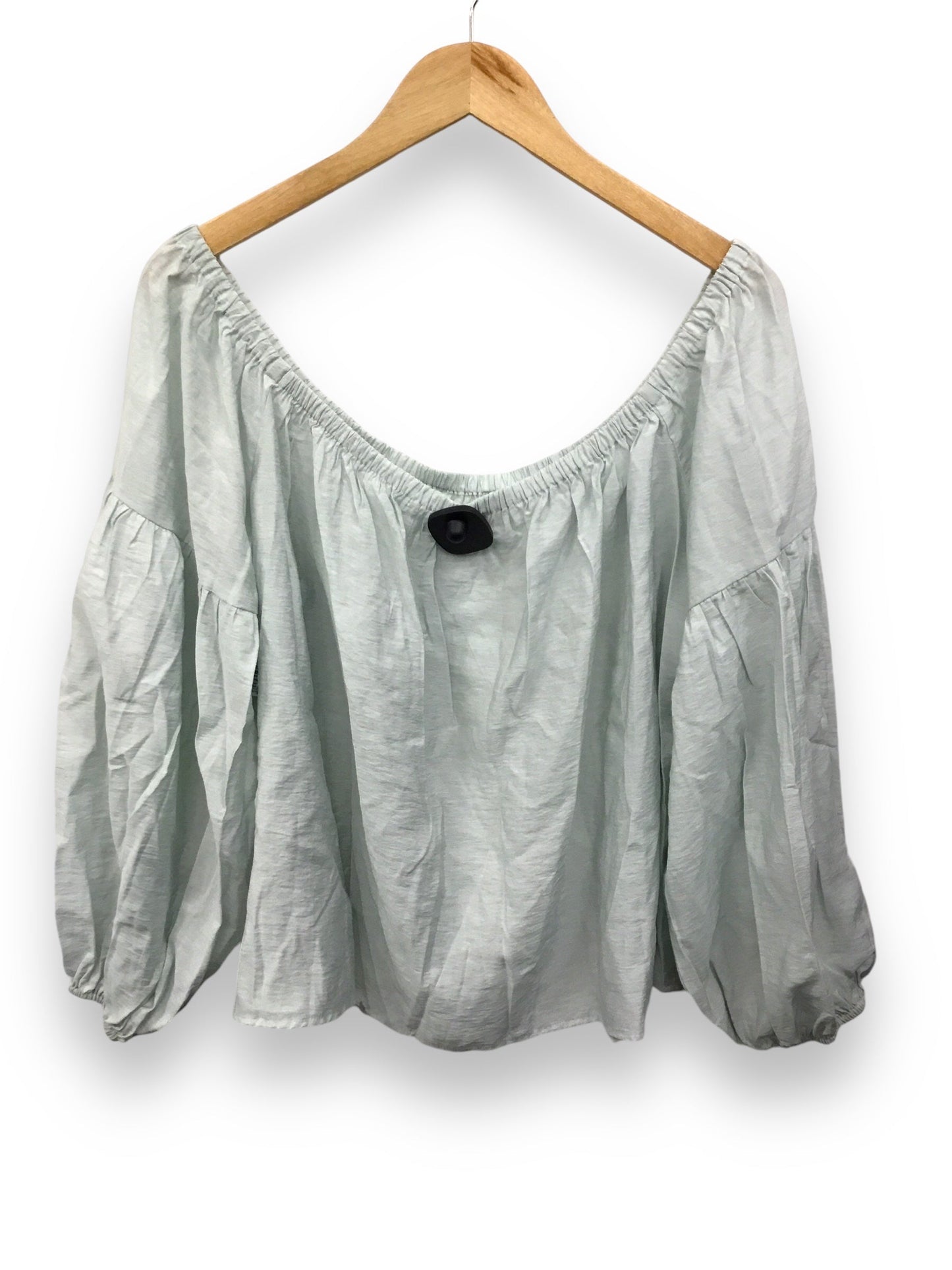 Top Long Sleeve By Express In Green, Size: Xl