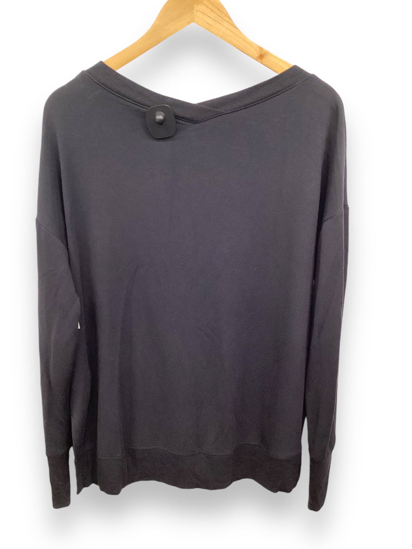 Athletic Top Long Sleeve Crewneck By Athleta In Black, Size: M