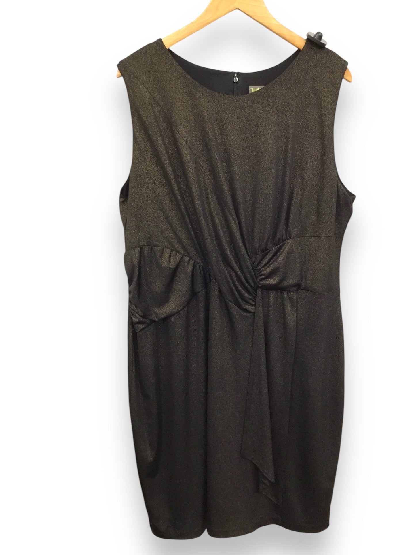 Dress Party Midi By Taylor In Black & Gold, Size: 20