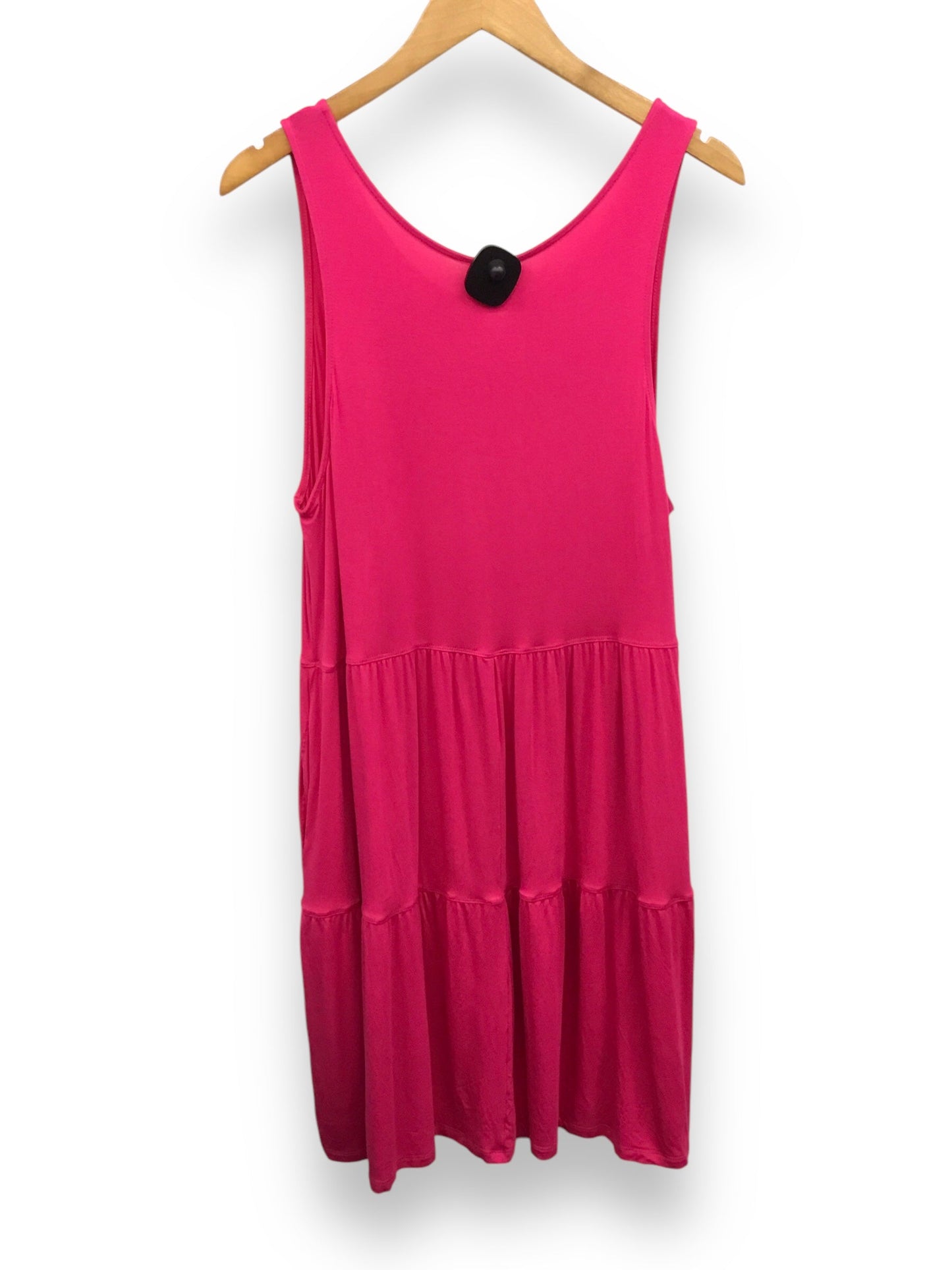 Dress Casual Midi By Yelete In Pink, Size: L