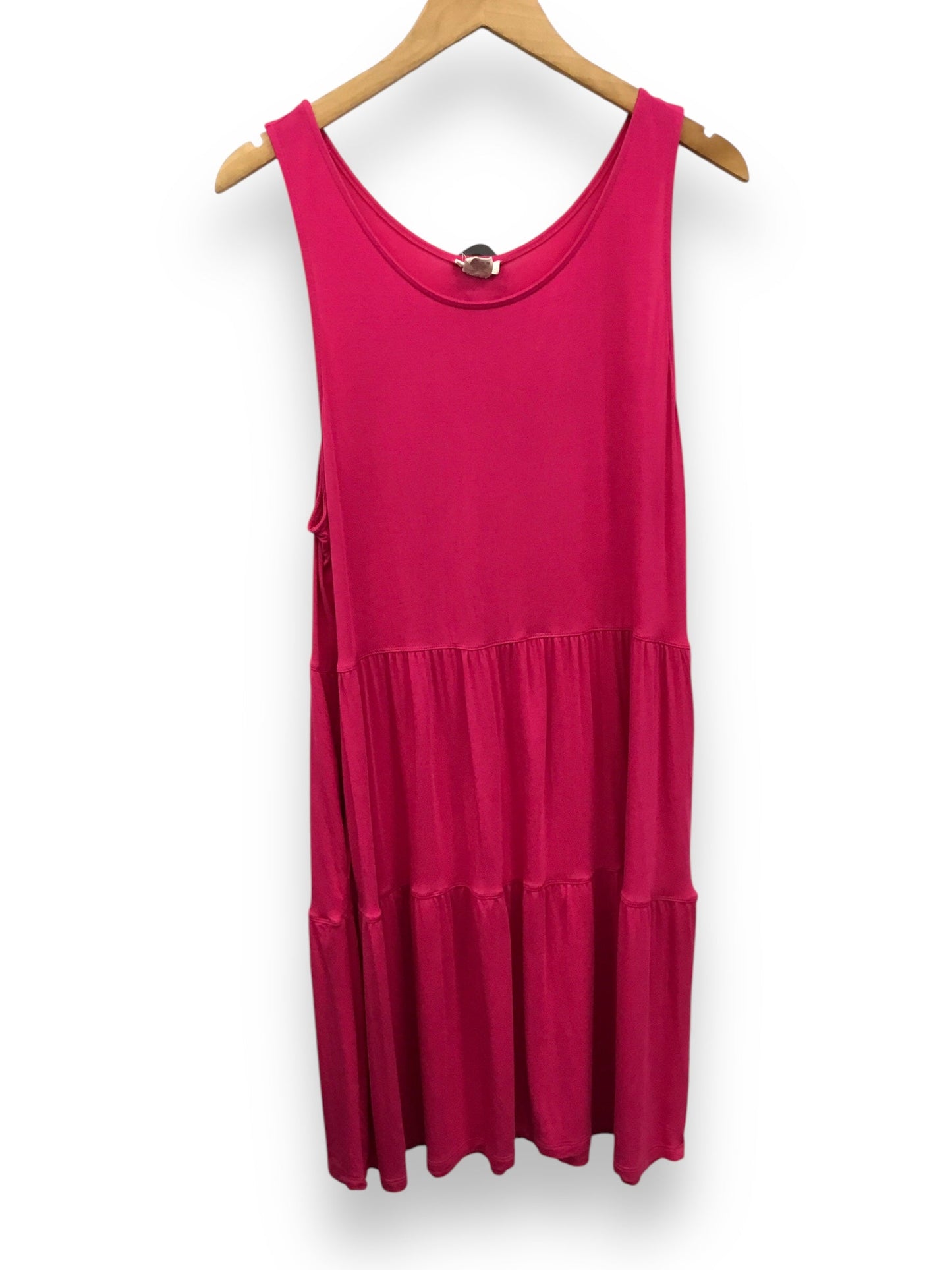 Dress Casual Midi By Yelete In Pink, Size: L