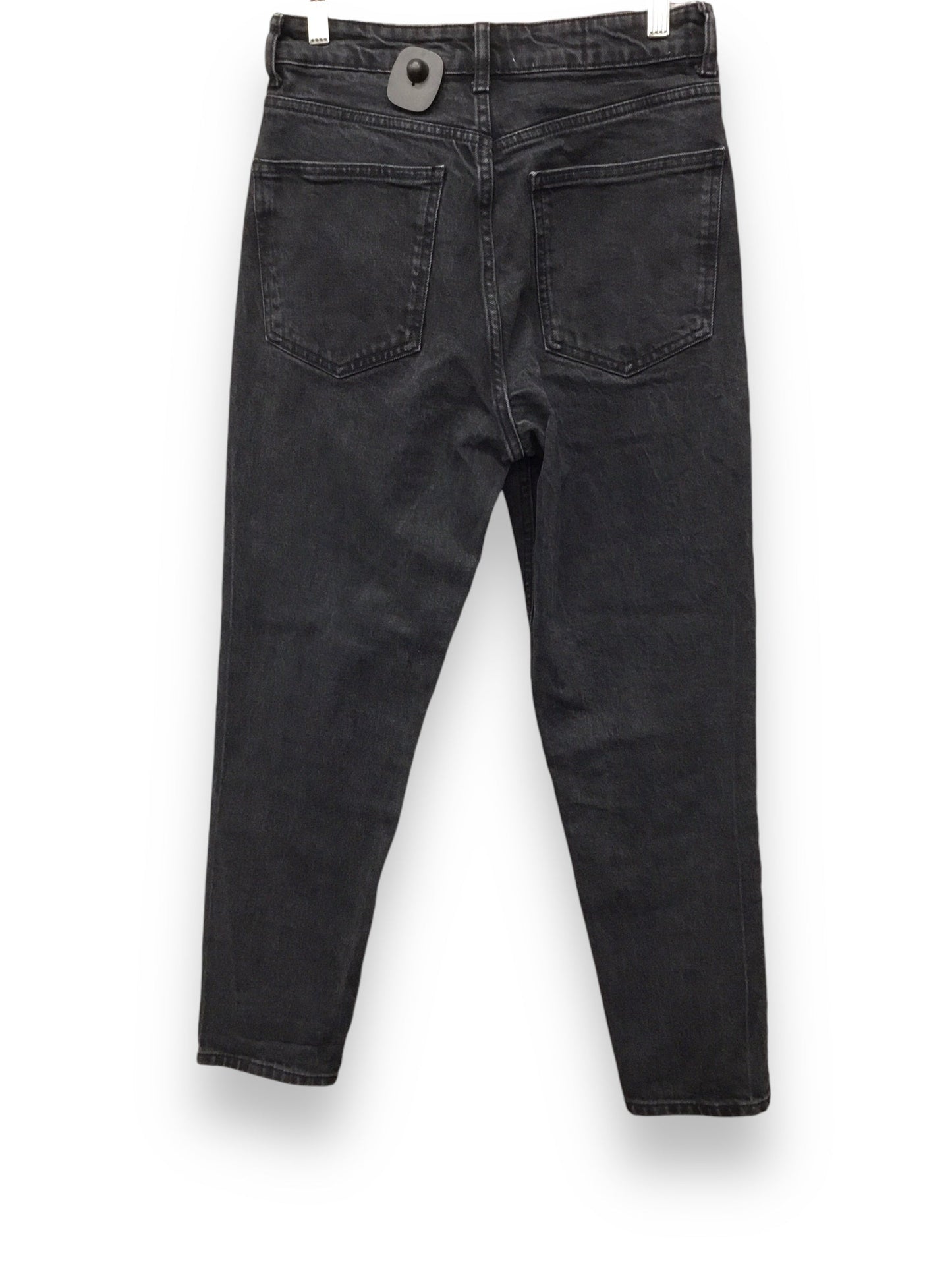 Jeans Straight By Zara In Black Denim, Size: 6