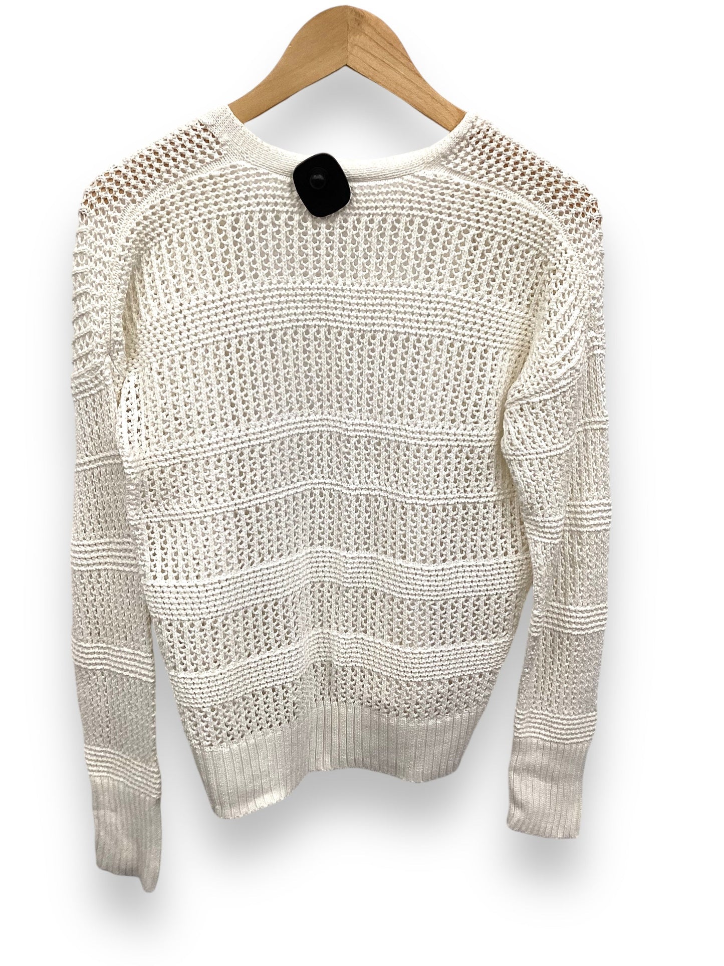 Sweater Cardigan By Gap In White, Size: M